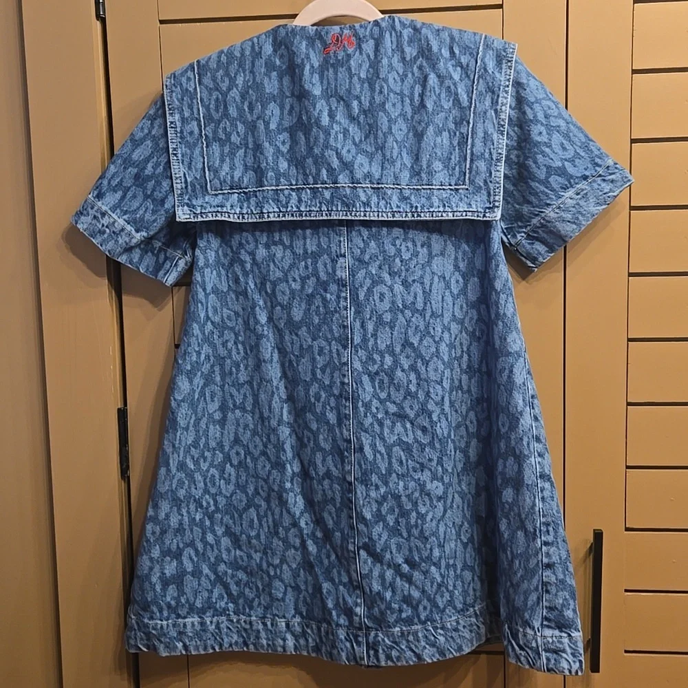 Damson Madder Goldie Denim Swing Mini Dress EU Size 6/ US 2 - Picture 9 of 10